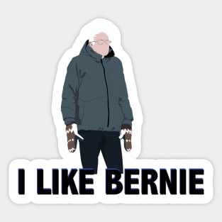 I Like Bernie Sanders Mittens Sticker